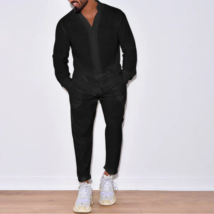 Kian - Casual Set Voor Heren Met Luxe Broek En Overhemd