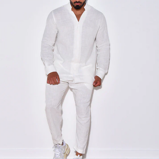 Kian - Casual Set Voor Heren Met Luxe Broek En Overhemd